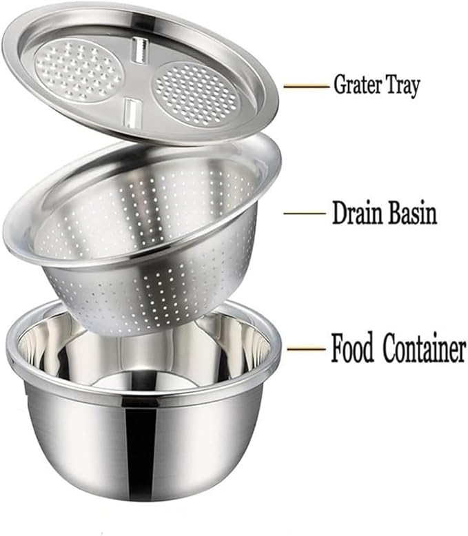 3-in-1 Stainless Steel Basin